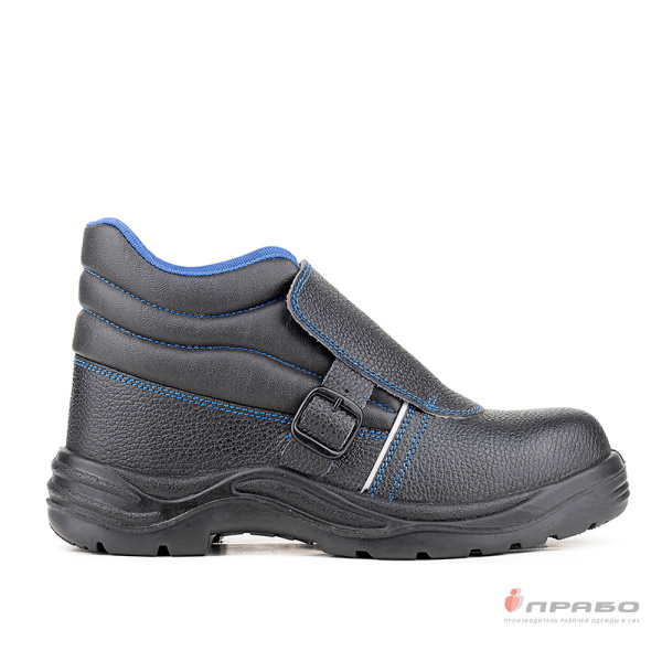 Ботинки "Сварщик 24" с подошвой ПУ/нитрил и МП чёрные