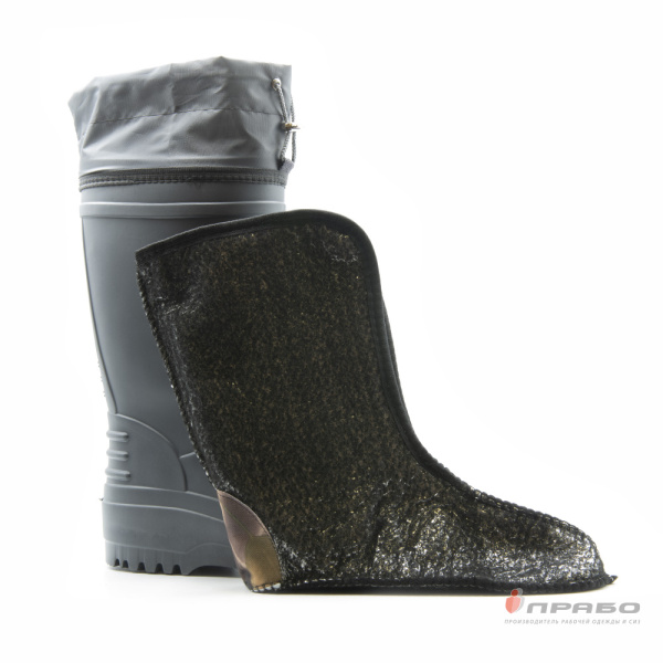 Сапоги женские утеплённые с манжетой ЭВА "Барс С-062" серые (35 см)