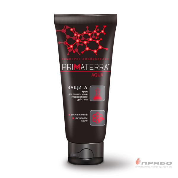 Защитный крем для рук гидрофобного действия Primaterra Aqua, туба 100 мл