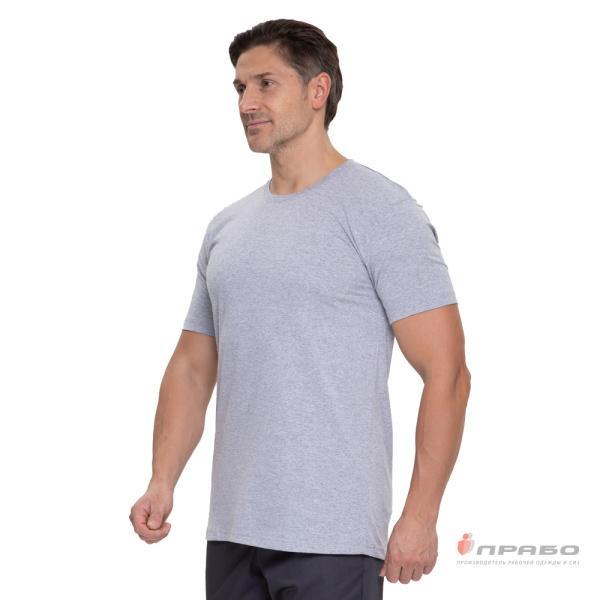 Футболка серый меланж