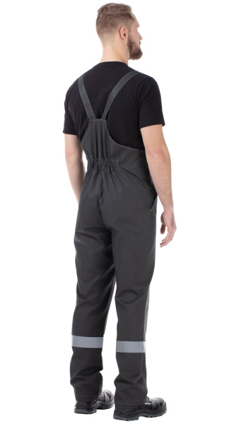 Костюм мужской рабочий "Тимбер" РФ серый-красный с ПК