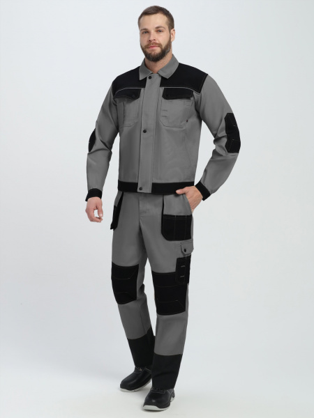 Костюм Вест IMP (тк.Канвас,260) брюки, т.серый/черный