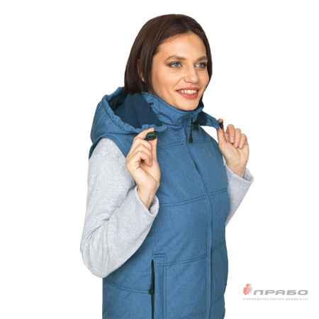 Жилет женский утеплённый "Амур" синий