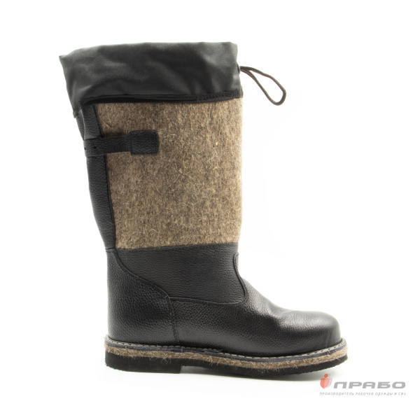 Сапоги войлочные "Полярник" с подошвой резина/войлок, КП и манжетой