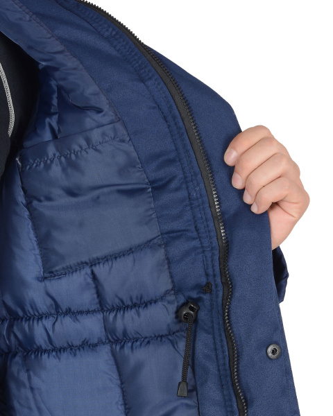 Костюм СИРИУС-ПРОФЕССИОНАЛ куртка, п/к, синий с серым