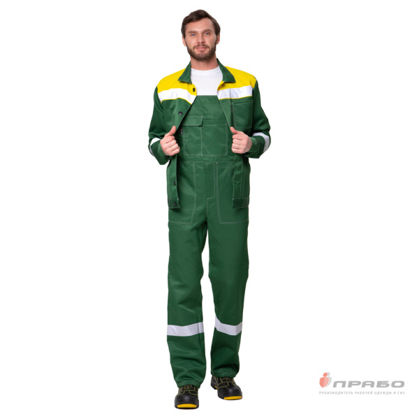 Костюм мужской "Пантеон 2 СОП" зелёный/жёлтый