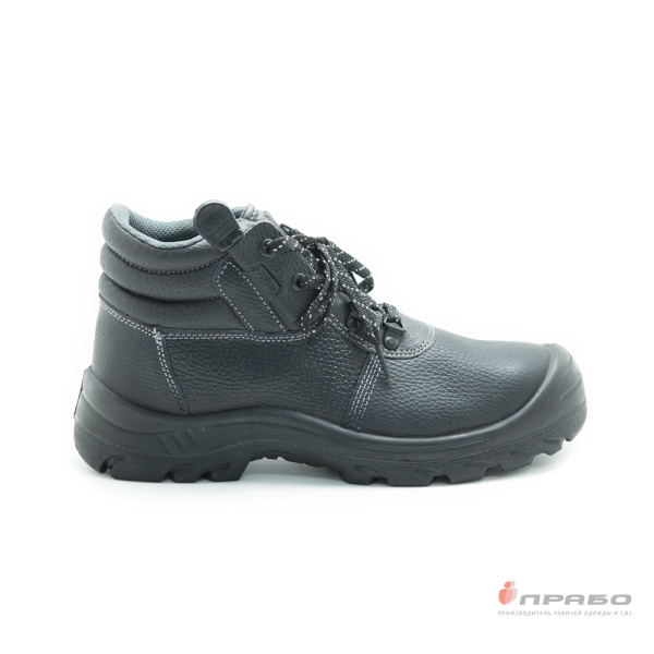 Ботинки кожаные "Мастер Prof" EU-S1Р c МП и антипрокольной стелькой чёрные