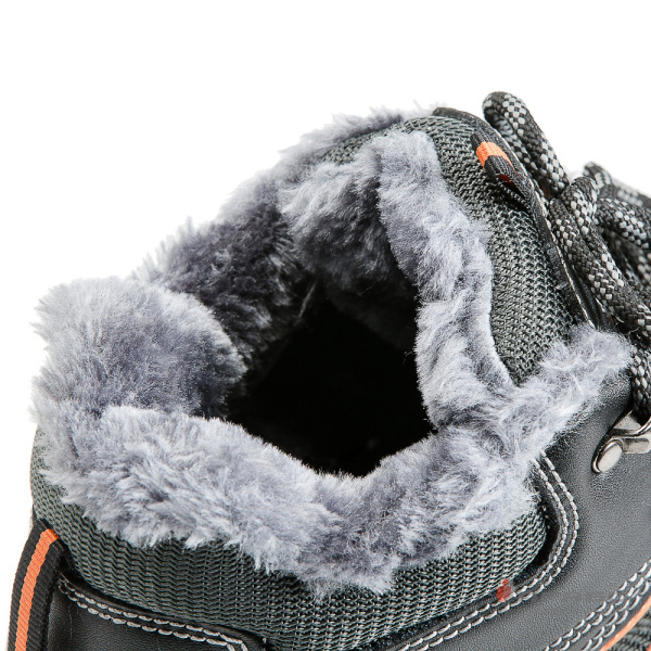 Ботинки "Викинг-27М" с подошвой ПУ/ТПУ и КП чёрные (искусственный мех)