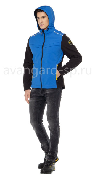 Куртка софтшелл "Тайм" с капюшоном