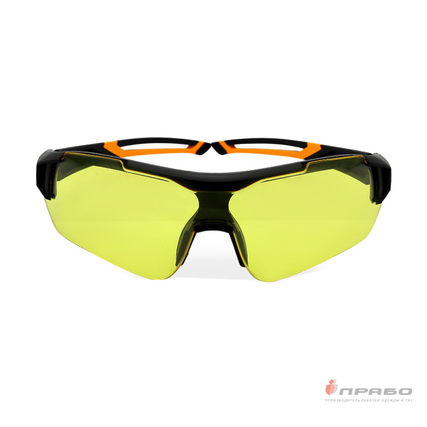 Очки защитные открытые антизапотевающие c двухсторонним покрытием "Дуэт" жёлтые