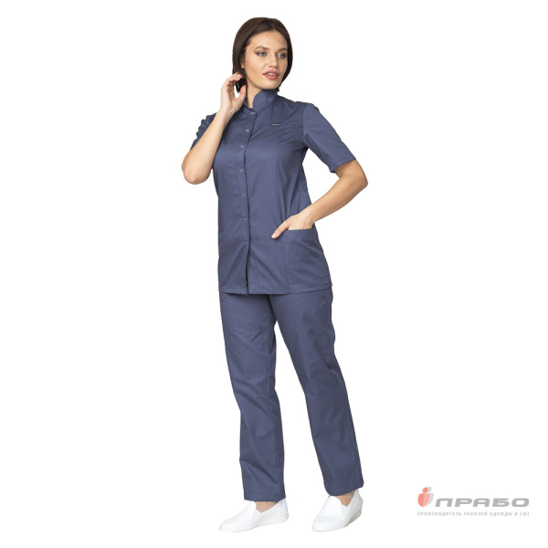 Куртка медицинская женская "Медик" синяя