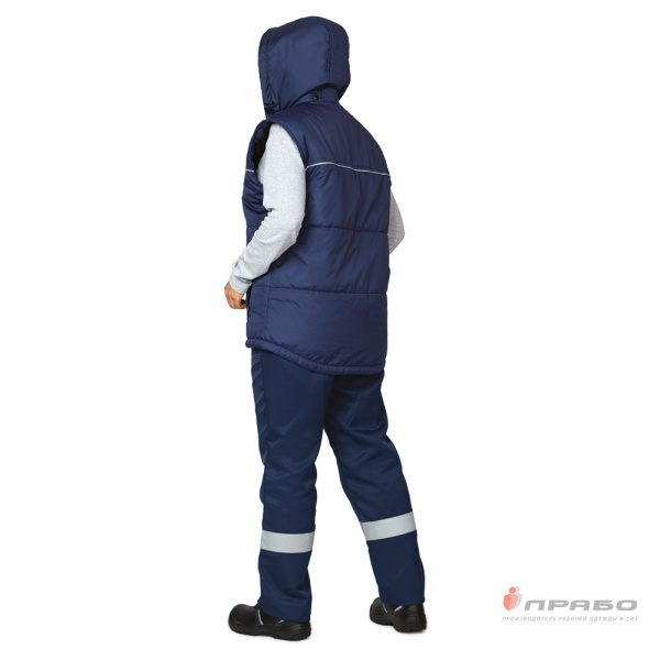 Жилет универсальный утеплённый "Кама" тёмно-синий