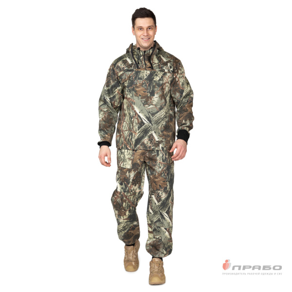Костюм летний противоэнцефалитный камуфлированный лес (куртка и брюки)