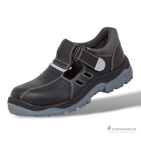 Сандалии кожаные "Барс-А-7" с подошвой ПУ/ТПУ и КП чёрные