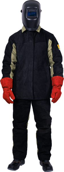 Костюм сварщика комбинированный спилок/брезент утепленный