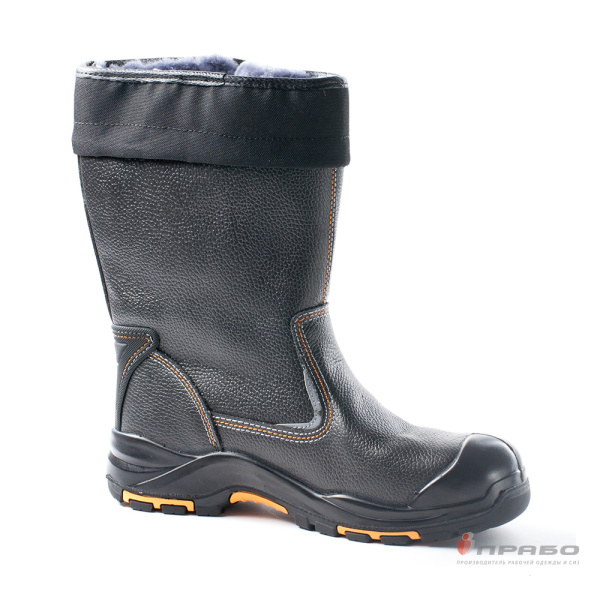 Сапоги Perfect Protection PRB6-CKW с подошвой ПУ/нитрил, КП и АС чёрные (натуральный мех)