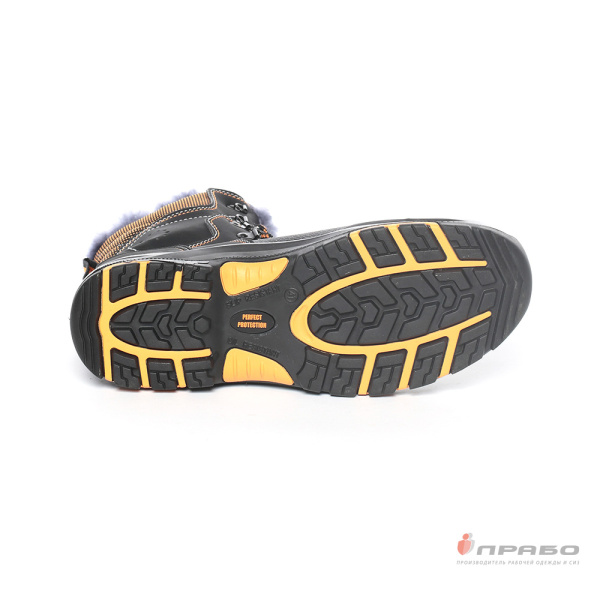 Ботинки "Perfect Protection PRB10N-CKW" с подошвой ПУ/нитрил и КП чёрные (натуральный мех)