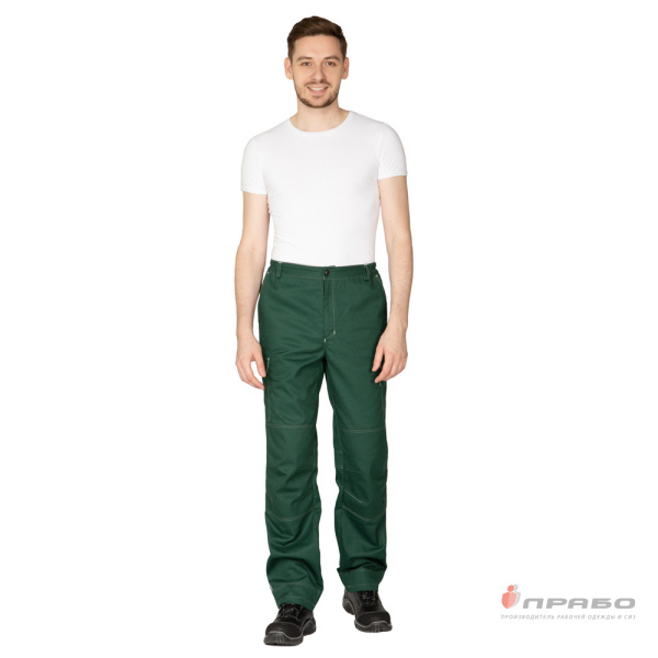 Брюки мужские "Эко-Труд" тёмно-зелёные