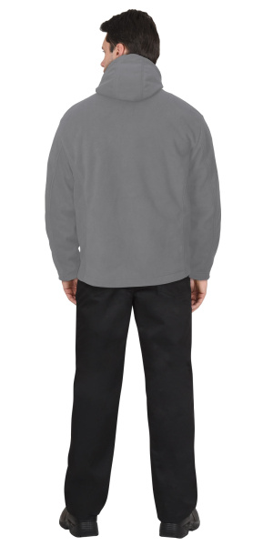 Куртка флисовая СИРИУС-ТЕХНО серая (флис дублированный)