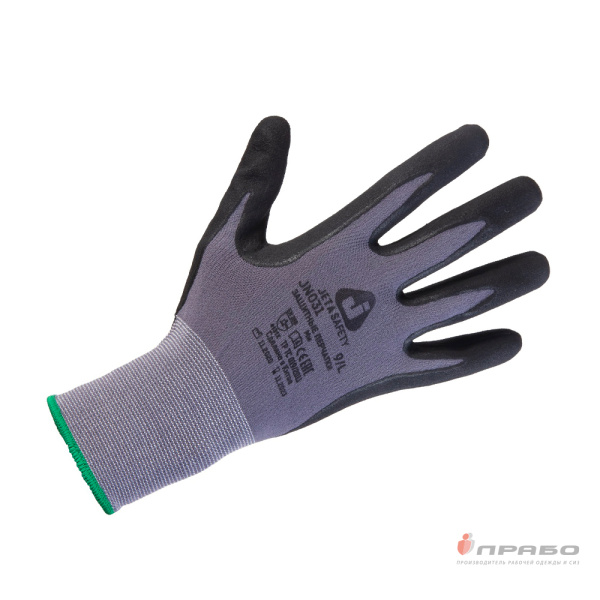 Перчатки нейлоновые с 1/2 микронитриловым покрытием Jeta Safety JN031