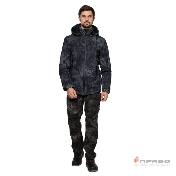 Куртка мужская Tactical КМФ питон ночь