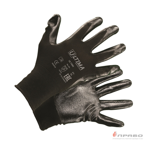 Перчатки нейлоновые с 1/2 нитриловым покрытием Ultima ULT880