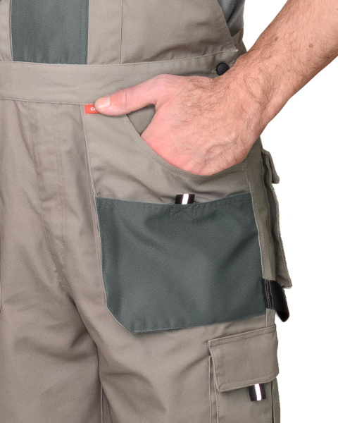 Костюм СИРИУС-ОБЕРОН куртка, п/к песочный с зеленым