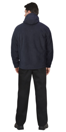 Куртка флисовая СИРИУС-ТЕХНО синяя (флис дублированный)