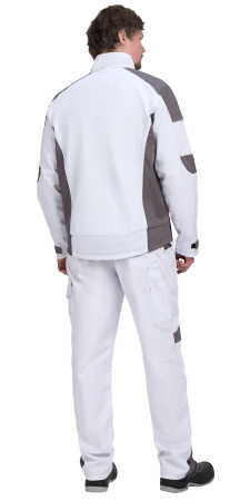 Куртка СИРИУС-ЦИТРИН белый со средне-серым