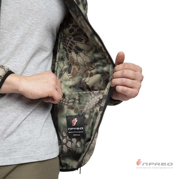 Куртка мужская демисезонная "Бомбер" КМФ питон лес