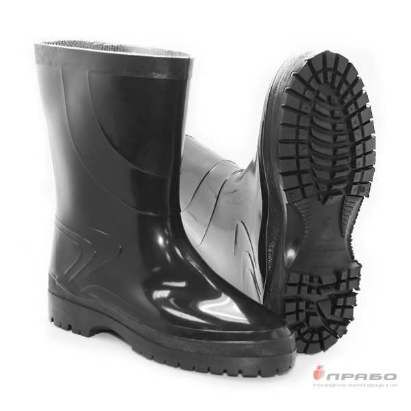 Сапоги мужские ПВХ "Sardonix 166-03" чёрные (28 см)