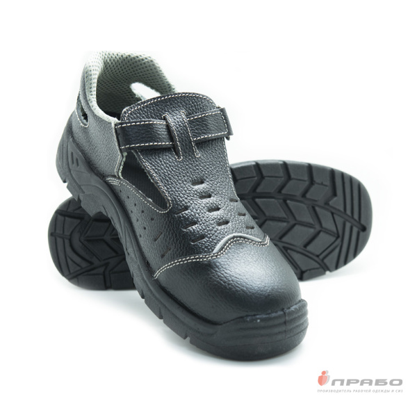 Сандалии закрытые мужские "Мастер Л S1" на подошве ПУ с МП чёрные