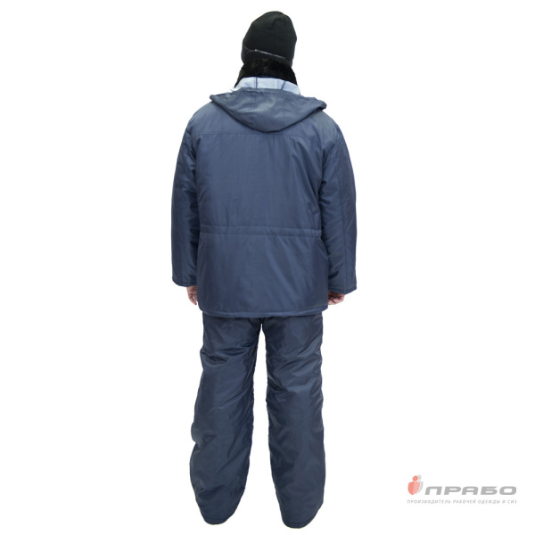 Костюм мужской утеплённый "Вьюга Э" тёмно-синий (куртка и брюки)