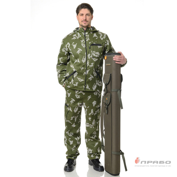 Костюм мужской "Турист" КМФ серая берёза (куртка и брюки)