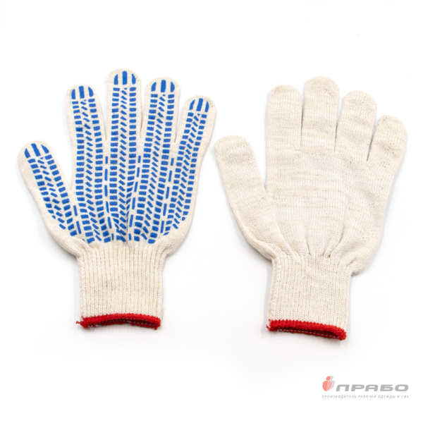 Перчатки х/б с ПВХ-покрытием "Протектор" (10 класс) Люкс