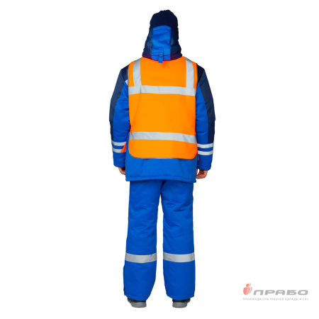 Жилет сигнальный "Тракт" оранжевый/лимонный