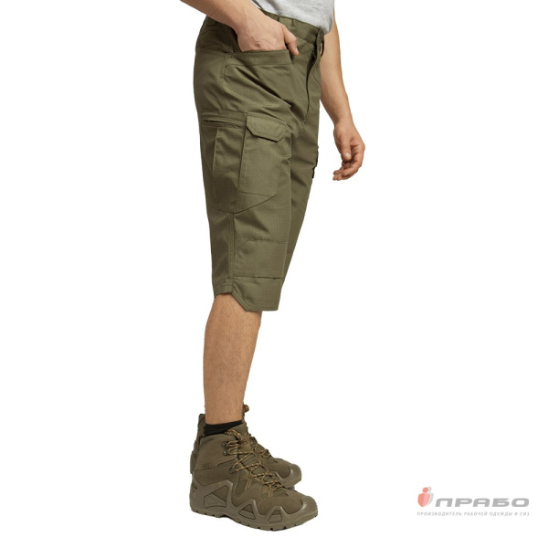 Шорты мужские "Камелот" из ткани рип-стоп хаки
