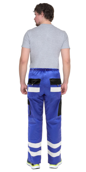 Брюки СИРИУС-ТРЭКС васильковый с черным, СОП