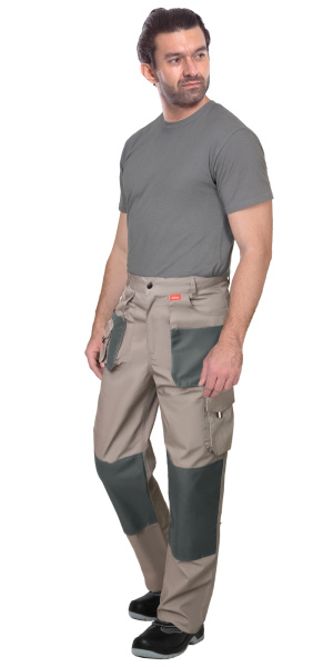 Костюм СИРИУС-ОБЕРОН куртка, брюки песочный с зеленым