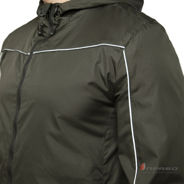 Куртка-ветровка мужская демисезонная "Бриз" хаки