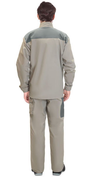 Костюм СИРИУС-ОБЕРОН куртка, брюки песочный с зеленым