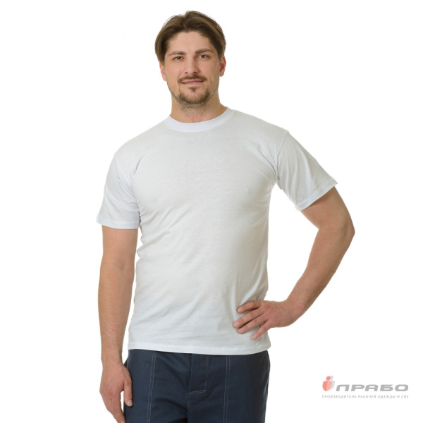Футболка трикотажная белая