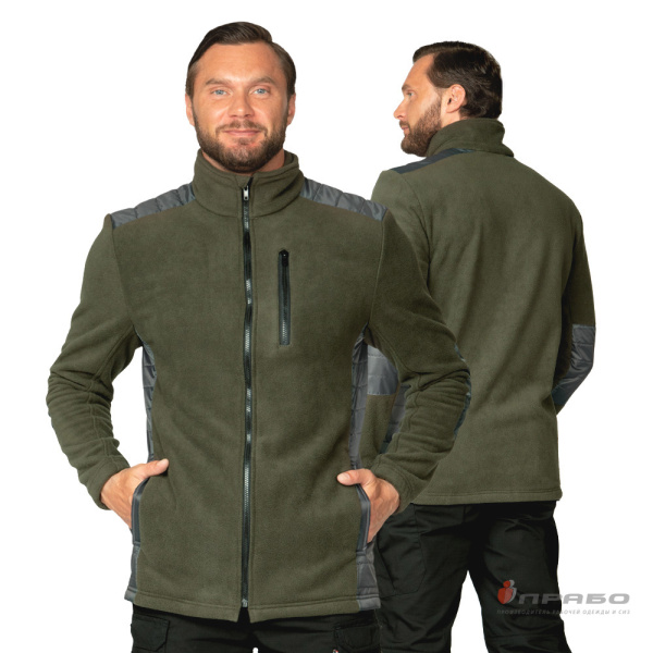 Куртка "Кеми" флисовая без капюшона хаки