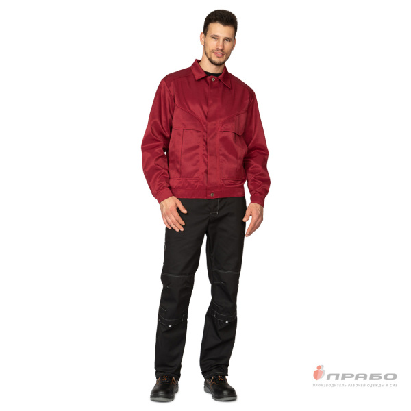 Куртка мужская "Апрель" бордовая