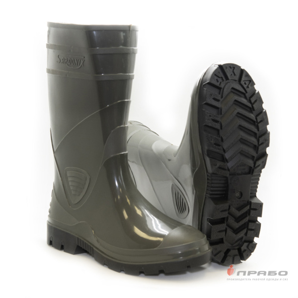 Сапоги мужские ПВХ арт. 165-03 оливковые (34 см)