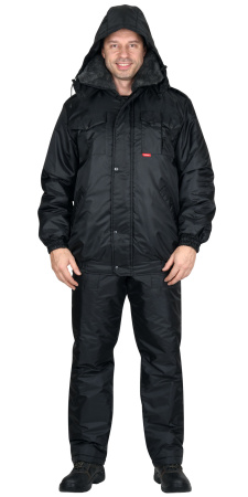 Костюм СИРИУС-ПОЛЮС куртка, полукомбинезон черный