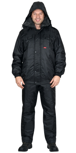 Костюм СИРИУС-ПОЛЮС куртка, полукомбинезон черный