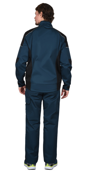 Костюм СИРИУС-ЦИТРИН куртка, полукомбинезон, морена с черным