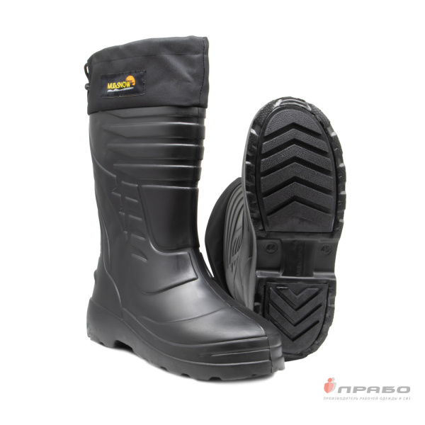 Сапоги мужские из ЭВА c подошвой ТЭП 401.1 черные (36см)