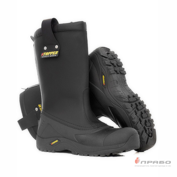 Сапоги комбинированные резиновые "Топпер ДСТ-200 Petrol-1" чёрные